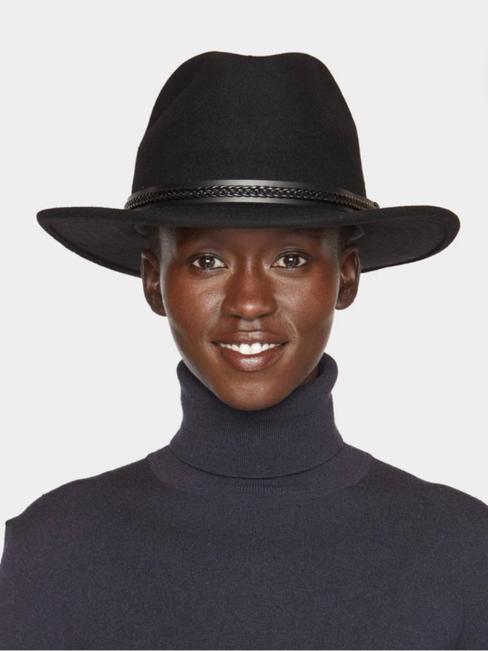 Tilley Montana Wool Black Classic Hat Size 7